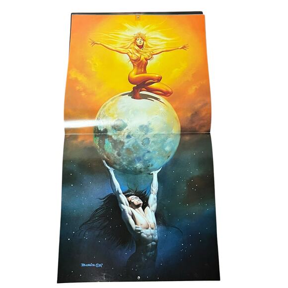 1988 Boris Vallejo Fantasy Zodiac Calendar same dates again in leap year 2044 - Picture 8 of 15